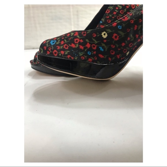 ALDO Open Toe Caged Flower Print Heels Women’s Size :39 - Picture 8 of 8